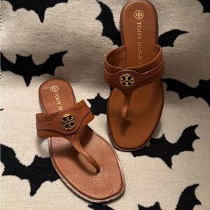 Tory Burch Tan Leather Sandals